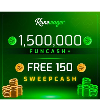 Runewager 1500000 Fun Cash + FREE 150 Sweep Cash Key GLOBAL